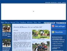 Tablet Screenshot of ferienhof-thomsen.de